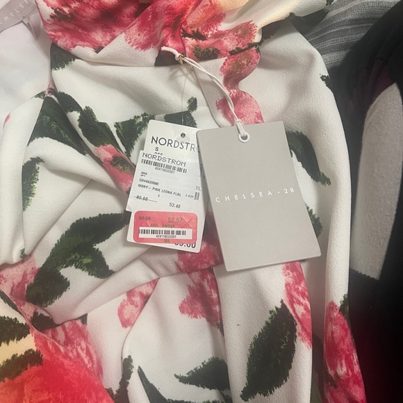 Floral Print One-Shoulder Dress by CHELSEA28 size small NWT - Picture 8 of 9